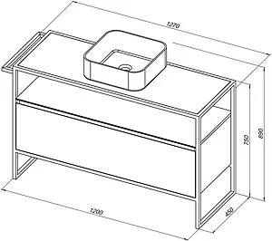 Тумба-умывальник напольная Allen Brau Priority 120 папирус 1.31004.PWM+ Тумба-умывальник напольная Allen Brau Priority 120 папирус 1.31004.PWM+, 2