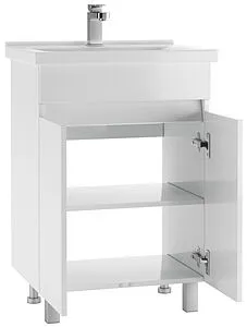 Тумба-умывальник напольный Айсберг Норма 60 белый DA1617T+1WH302421 Тумба-умывальник напольный Айсберг Норма 60 белый DA1617T+1WH302421, 3