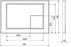 Клавиша смыва для унитаза KK-POL M10 350/PPC/080-00-00 черный матовый Клавиша смыва для унитаза KK-POL M10 350/PPC/080-00-00 черный матовый, 2