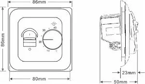 Терморегулятор HeatUp белый RTC 70.16 Терморегулятор HeatUp белый RTC 70.16, 2