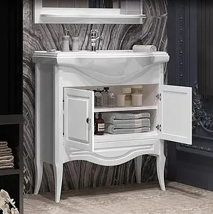 Тумба-умывальник напольная Opadiris Брунелла 80 белый матовый 00-00003631+4620008198941 Тумба-умывальник напольная Opadiris Брунелла 80 белый матовый 00-00003631+4620008198941, 3