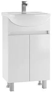 Тумба-умывальник напольный Айсберг Норма 50 белый DA1628T+46200081927581 Тумба-умывальник напольный Айсберг Норма 50 белый DA1628T+46200081927581, 1