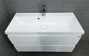 Тумба-умывальник подвесной Домино Graffo 100 белый DGr2403T+4670142930051 Тумба-умывальник подвесной Домино Graffo 100 белый DGr2403T+4670142930051, 5