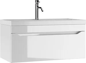 Тумба-умывальник подвесной Айсберг Ева 90 белый DA5904T+4670142930013 Тумба-умывальник подвесной Айсберг Ева 90 белый DA5904T+4670142930013, 1