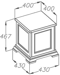 Тумба напольная Opadiris Риспекто 43 белый матовый 00-00005722 Тумба напольная Opadiris Риспекто 43 белый матовый 00-00005722, 2