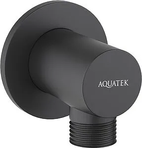 Шланговое подключение Aquatek чёрный матовый AQ2456MB Шланговое подключение Aquatek чёрный матовый AQ2456MB, 1