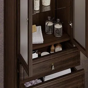 Шкаф-пенал напольный двухстворчатый Opadiris Риспекто 60 cветлый орех 00-00005844 Шкаф-пенал напольный двухстворчатый Opadiris Риспекто 60 cветлый орех 00-00005844, 5