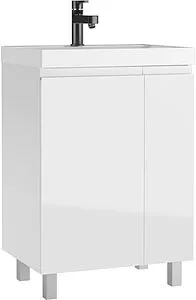 Тумба-умывальник напольная Домино Graffo 60 белый DGr2417T+4627173210164 Тумба-умывальник напольная Домино Graffo 60 белый DGr2417T+4627173210164, 1