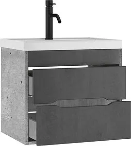 Тумба под умывальник подвесной Домино Loft 60 бетон DL5601T Тумба под умывальник подвесной Домино Loft 60 бетон DL5601T, 4