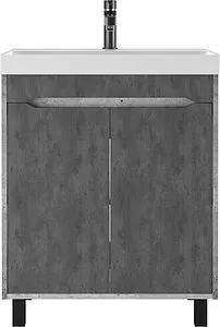 Тумба-умывальник напольная Домино Loft 70 бетон DL5607T+4627173210171 Тумба-умывальник напольная Домино Loft 70 бетон DL5607T+4627173210171, 4