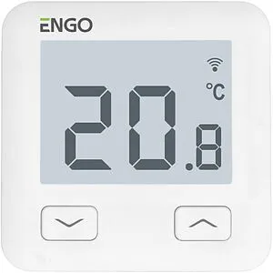 Проводной комнатный терморегулятор Wi-Fi ENGO белый E10-W Проводной комнатный терморегулятор Wi-Fi ENGO белый E10-W, 1