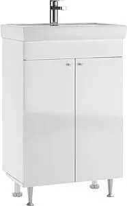 Тумба-умывальник напольная Айсберг Промо 60 белый DP2612T+4607152363500 Тумба-умывальник напольная Айсберг Промо 60 белый DP2612T+4607152363500, 1