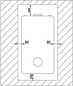 Настенный газовый котел двухконтурный турбированный 24кВт Philips Etna 24 AWH7306/51(B24C1) Настенный газовый котел двухконтурный турбированный 24кВт Philips Etna 24 AWH7306/51(B24C1), 5