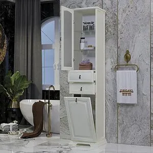 Шкаф-пенал напольный Opadiris Риспекто 40 L слоновая кость 00-00005836 Шкаф-пенал напольный Opadiris Риспекто 40 L слоновая кость 00-00005836, 4