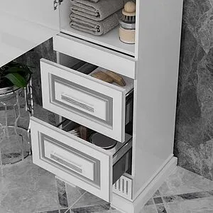 Шкаф-пенал напольный Opadiris Оникс 50 L белый Z0000005505 Шкаф-пенал напольный Opadiris Оникс 50 L белый Z0000005505, 5