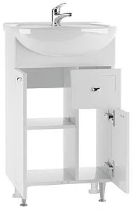 Тумба-умывальник напольная Айсберг Классик 50 белый DA1015T+46200081927581 Тумба-умывальник напольная Айсберг Классик 50 белый DA1015T+46200081927581, 4