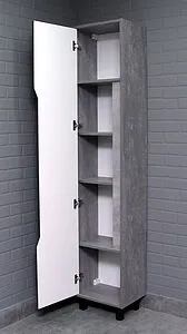 Шкаф-пенал напольный Домино Loft 40 бетон DL5605P Шкаф-пенал напольный Домино Loft 40 бетон DL5605P, 4