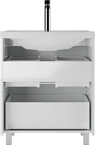 Тумба-умывальник напольная Айсберг Ева 70 белый DA5907T+4670142930037 Тумба-умывальник напольная Айсберг Ева 70 белый DA5907T+4670142930037, 5