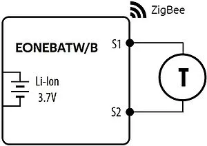 Беспроводной комнатный терморегулятор ZigBee ENGO черный EONE-BATB Беспроводной комнатный терморегулятор ZigBee ENGO черный EONE-BATB, 5
