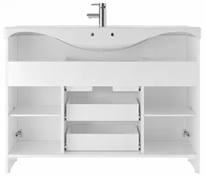 Тумба-умывальник напольная Домино Rich 120 белое дерево DR6005T+4640021060957 Тумба-умывальник напольная Домино Rich 120 белое дерево DR6005T+4640021060957, 5