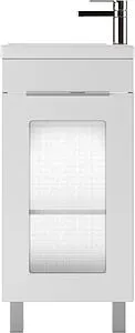 Тумба-умывальник напольный Айсберг Кристалл 40 белый DA1805T+1WH302500 Тумба-умывальник напольный Айсберг Кристалл 40 белый DA1805T+1WH302500, 3