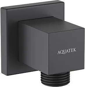 Шланговое подключение Aquatek чёрный матовый AQ2458MB Шланговое подключение Aquatek чёрный матовый AQ2458MB, 1