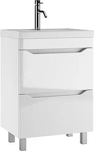Тумба-умывальник напольная Айсберг Ева 60 белый DA5911T+4670142930044 Тумба-умывальник напольная Айсберг Ева 60 белый DA5911T+4670142930044, 1