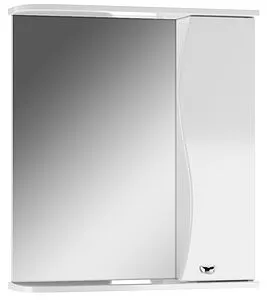 Шкаф-зеркало Айсберг Волна 60 R белый DA1047HZ Шкаф-зеркало Айсберг Волна 60 R белый DA1047HZ, 1