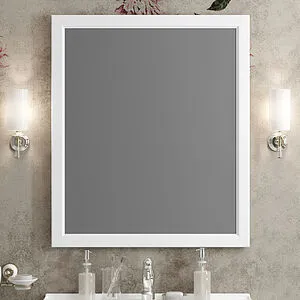 Зеркало Opadiris Омега 75 белый матовый 00-00007362 Зеркало Opadiris Омега 75 белый матовый 00-00007362, 1