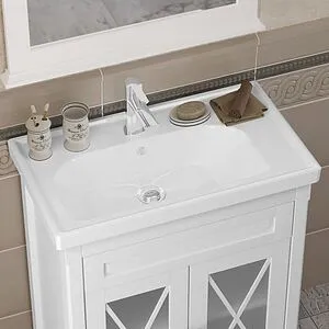 Зеркало Opadiris Палермо 70 белый 00-00006726 Зеркало Opadiris Палермо 70 белый 00-00006726, 4