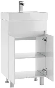 Тумба-умывальник напольный Айсберг Норма 50 белый DA1620T+4607152361544 Тумба-умывальник напольный Айсберг Норма 50 белый DA1620T+4607152361544, 3