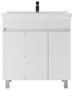 Тумба-умывальник напольная Айсберг Норма 80 белый DA1624T+1WH302251 Тумба-умывальник напольная Айсберг Норма 80 белый DA1624T+1WH302251, 3