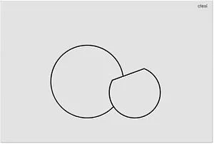 Клавиша смыва для унитаза CTESI Thea BK0202167 белый матовый Клавиша смыва для унитаза CTESI Thea BK0202167 белый матовый, 1