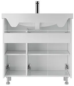 Тумба-умывальник напольный Айсберг Мега 85 белый DM4602T+4620008197456 Тумба-умывальник напольный Айсберг Мега 85 белый DM4602T+4620008197456, 5
