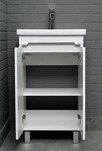 Тумба-умывальник напольный Айсберг Аура 50 белый DA2503T+S-UM-COM50/1-w Тумба-умывальник напольный Айсберг Аура 50 белый DA2503T+S-UM-COM50/1-w, 5