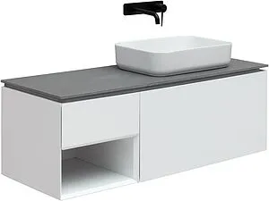 Тумба-умывальник подвесной Allen Brau Infinity 120 R белый 1.21008.WM+ Тумба-умывальник подвесной Allen Brau Infinity 120 R белый 1.21008.WM+, 1