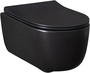 Унитаз подвесной безободковый Allen Brau Priority черный матовый 4.31002.31 Унитаз подвесной безободковый Allen Brau Priority черный матовый 4.31002.31, 1