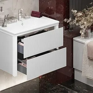 Тумба под умывальник подвесной Opadiris Рубинно 80 белый глянц 00-00007341 Тумба под умывальник подвесной Opadiris Рубинно 80 белый глянц 00-00007341, 2