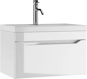 Тумба-умывальник подвесной Айсберг Ева 70 белый DA5902T+4670142930037 Тумба-умывальник подвесной Айсберг Ева 70 белый DA5902T+4670142930037, 1