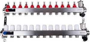 Группа коллекторная с расходомерами 12 отводов 1"в/в x ¾"ек FDV S1103C-2/12 Группа коллекторная с расходомерами 12 отводов 1"в/в x ¾"ек FDV S1103C-2/12, 1