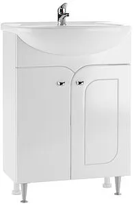 Тумба-умывальник напольный Айсберг Радуга 60 белый DA1142TR+4620008192772 Тумба-умывальник напольный Айсберг Радуга 60 белый DA1142TR+4620008192772, 1