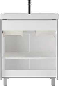 Тумба-умывальник напольный Домино Graffo 70 светло-серый DGr2414T+4670142930037 Тумба-умывальник напольный Домино Graffo 70 светло-серый DGr2414T+4670142930037, 5