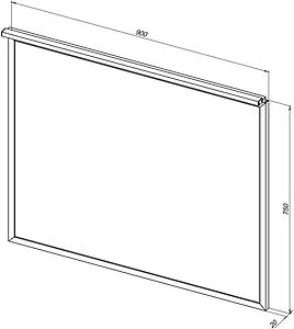 Зеркало с подсветкой Allen Brau Priority 75x90 чёрный браш 1.31016.BB Зеркало с подсветкой Allen Brau Priority 75x90 чёрный браш 1.31016.BB, 2