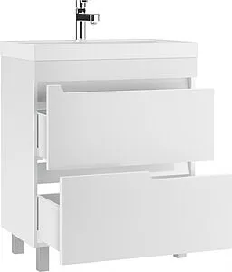 Тумба-умывальник напольный Айсберг Веста 70 белый DV5907T+4670142930037 Тумба-умывальник напольный Айсберг Веста 70 белый DV5907T+4670142930037, 4