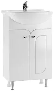 Тумба-умывальник напольный Айсберг Радуга 50 белый DA1140TR+46200081927581 Тумба-умывальник напольный Айсберг Радуга 50 белый DA1140TR+46200081927581, 1