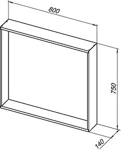 Зеркало с подсветкой Allen Brau Priority 75x80 серебро браш 1.32018.02 Зеркало с подсветкой Allen Brau Priority 75x80 серебро браш 1.32018.02, 2
