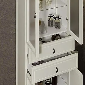 Шкаф-пенал напольный двухстворчатый Opadiris Риспекто 60 слоновая кость 00-00005842 Шкаф-пенал напольный двухстворчатый Opadiris Риспекто 60 слоновая кость 00-00005842, 5