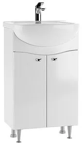Тумба-умывальник напольная Айсберг Волна 50 белый DA1012T+46200081927581 Тумба-умывальник напольная Айсберг Волна 50 белый DA1012T+46200081927581, 1