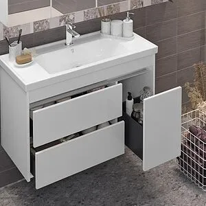 Тумба-умывальник подвесной Opadiris Фреш 100 белый 00-00007083+031400-u Тумба-умывальник подвесной Opadiris Фреш 100 белый 00-00007083+031400-u, 4