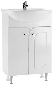 Тумба-умывальник напольный Айсберг Радуга 55 белый DA1141TR+Вн МуБ03 Тумба-умывальник напольный Айсберг Радуга 55 белый DA1141TR+Вн МуБ03, 1